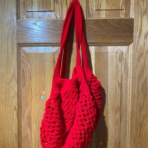Handmade crochet market bag